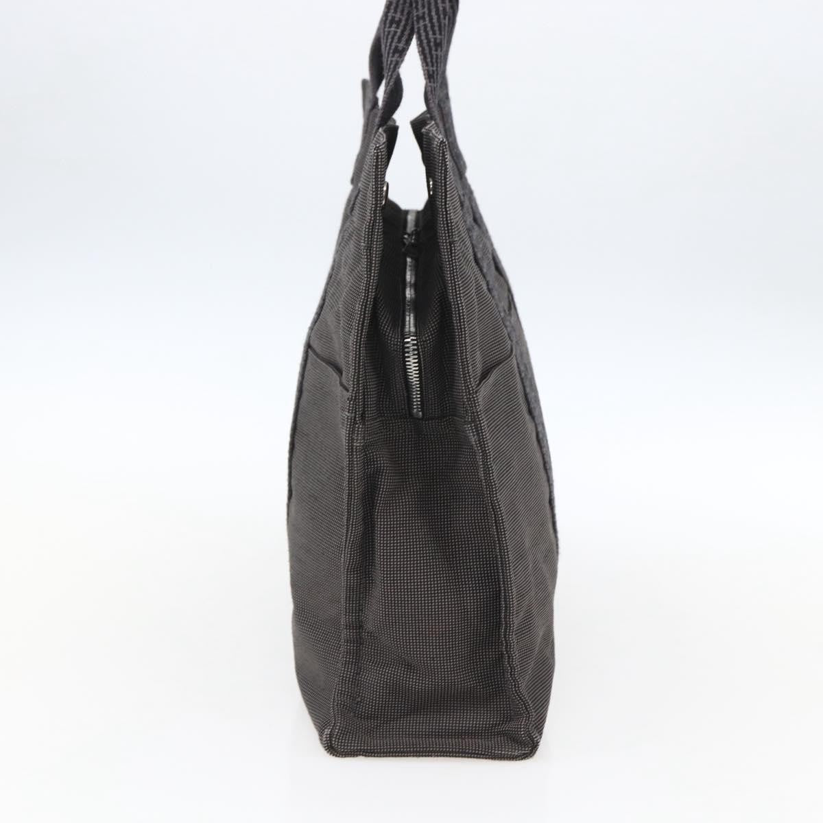 Hermes Fourre-tout Herline Canvas, Gray, Canvas, Tote Bag