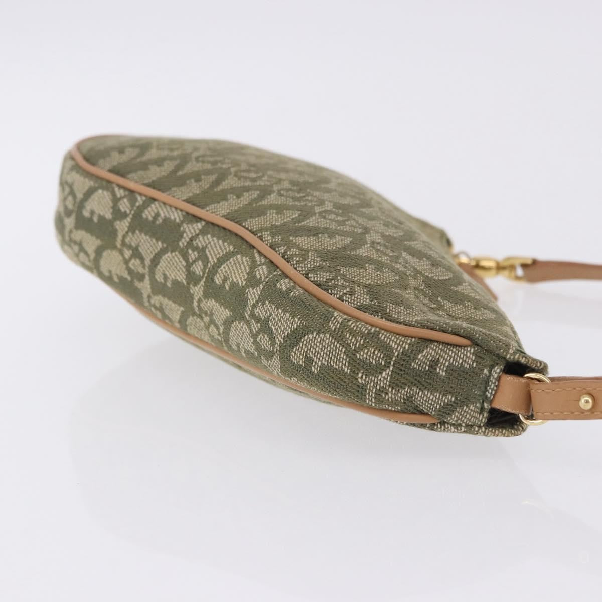 Christian Dior Saddle Canvas, Khaki, Canvas, Handbag
