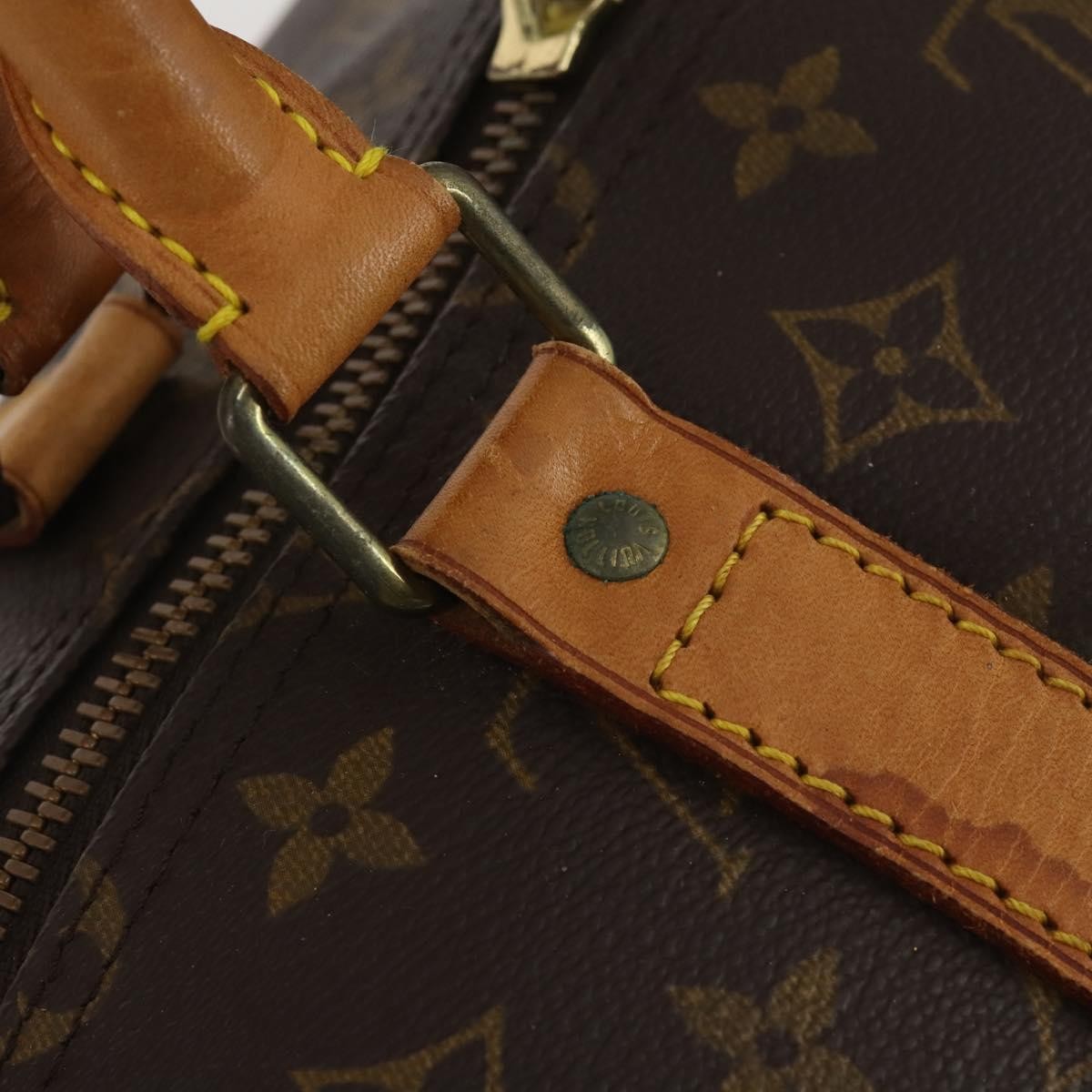 Louis Vuitton Keepall Monogram, Brown, Canvas, Travel Bag