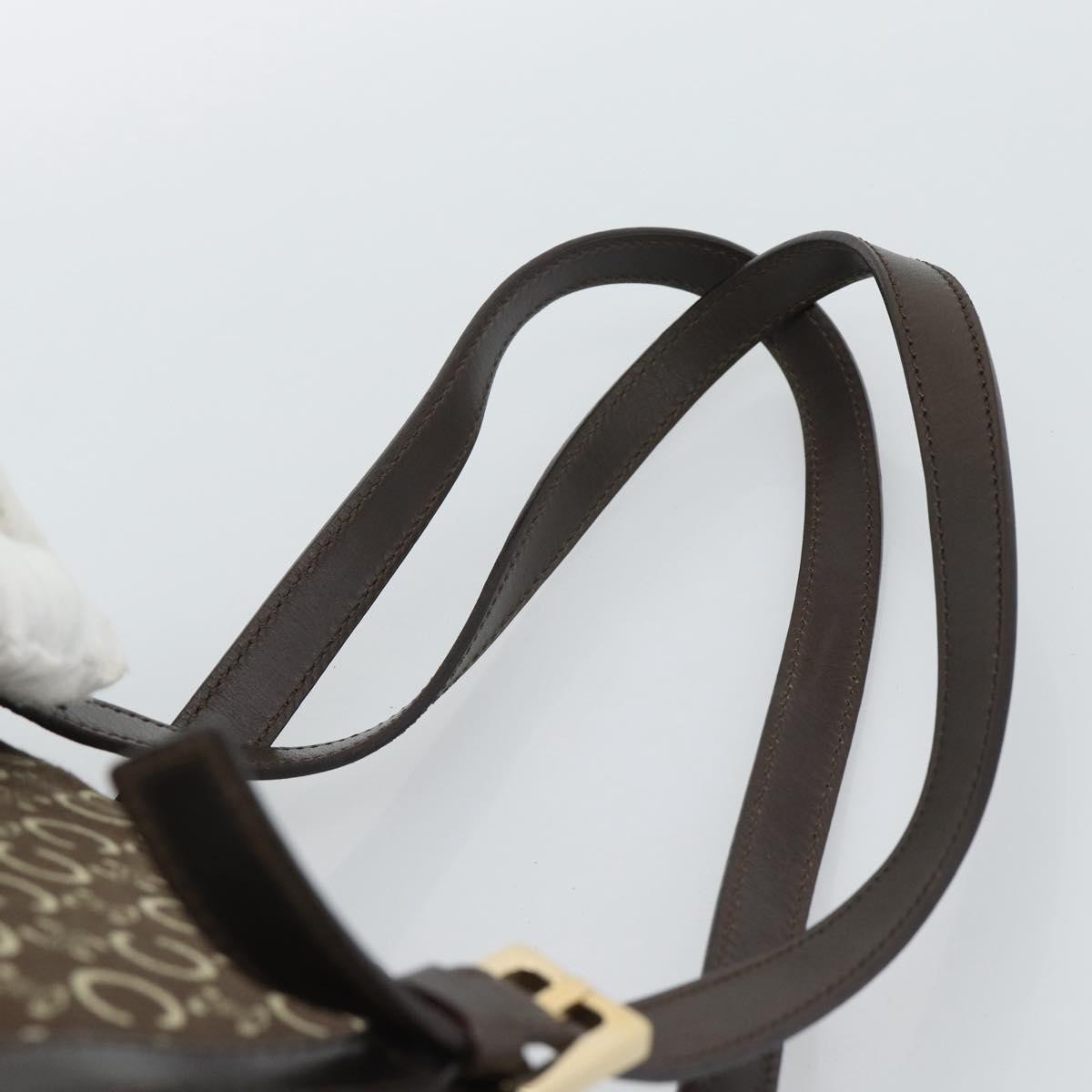 Celine C Macadam Canvas and Leather, Brown, Canvas, Handbag