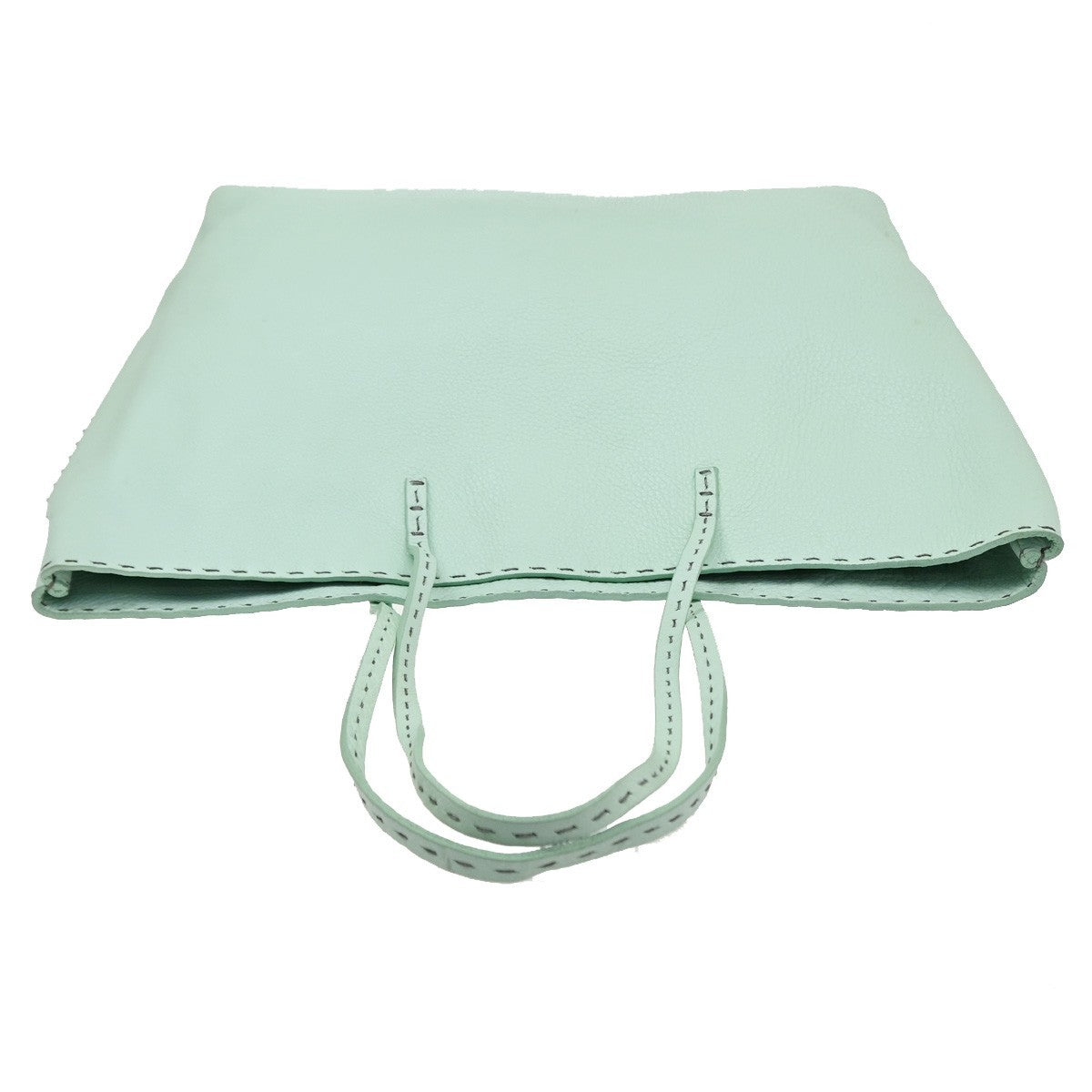 Fendi Roll Tote Selleria Leather, Green, Leather, Tote Bag