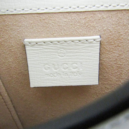 Gucci Horsebit 1955 GG Coated Canvas with Leather, Beige, Canvas, Crossbody Bag