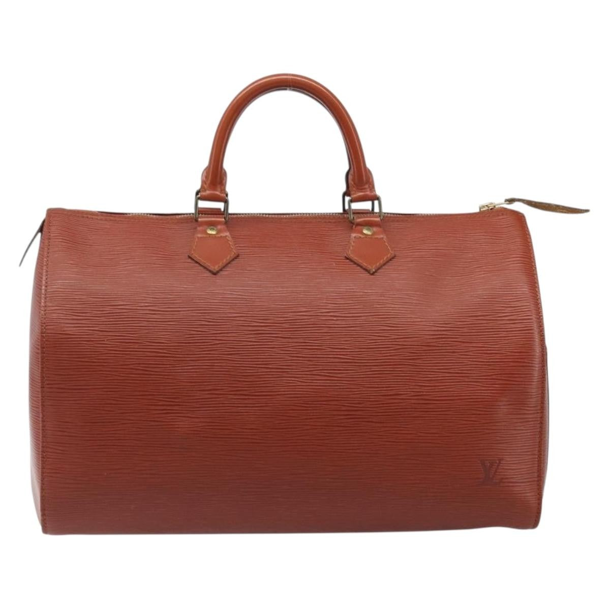 Louis Vuitton Speedy Epi Leather, Brown, Leather, Handbag