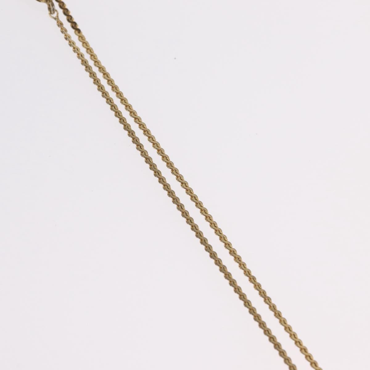 Christian Dior Vintage CD Pendant Metal with Crystals, Gold, Metal, Necklace