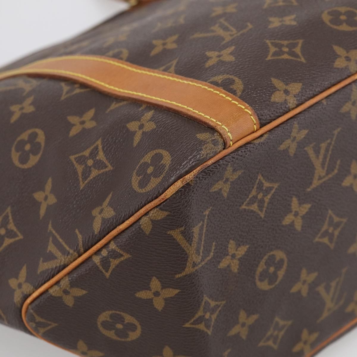 Louis Vuitton Shopping Sac Monogram Canvas, Brown, Canvas, Handbag