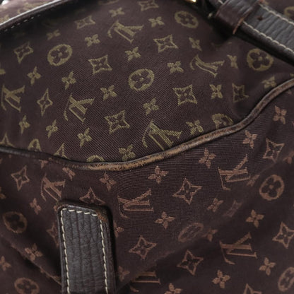 Louis Vuitton Saumur Mini Lin, Brown, Canvas, Shoulder Bag