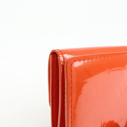 Louis Vuitton Ludlow Vernis, Orange, Leather, Wallet