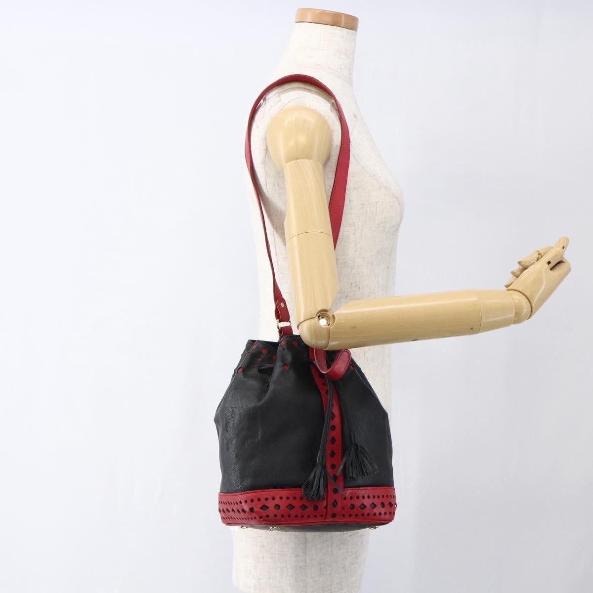 Saint Laurent Vintage Leather, Black, Leather, Shoulder Bag