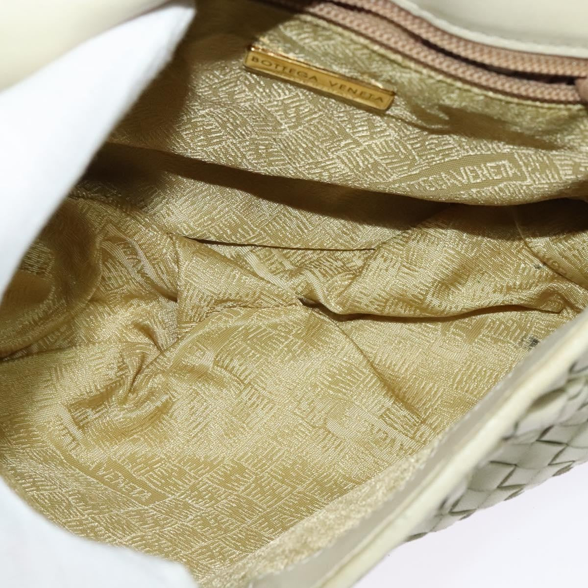 Bottega Veneta Intrecciato Handbag Intrecciato, White, Leather, Handbag