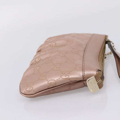 Gucci Heart Wristlet Guccissima Leather, Pink, Leather, Clutch