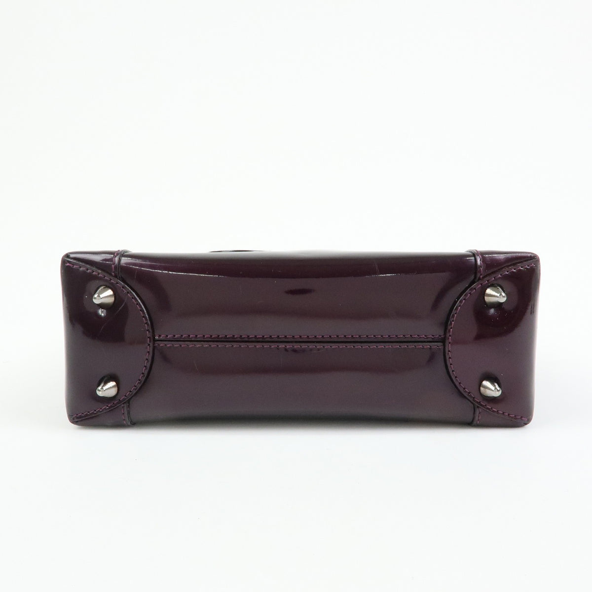 Christian Dior Handbag Leather, Purple, Patent Leather, Handbag