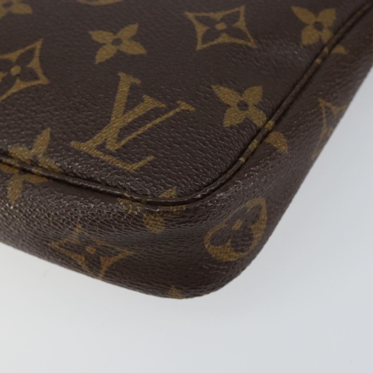 Louis Vuitton Pochette Accessoires Monogram Canvas, BROWN, CANVAS, Clutche & pouche