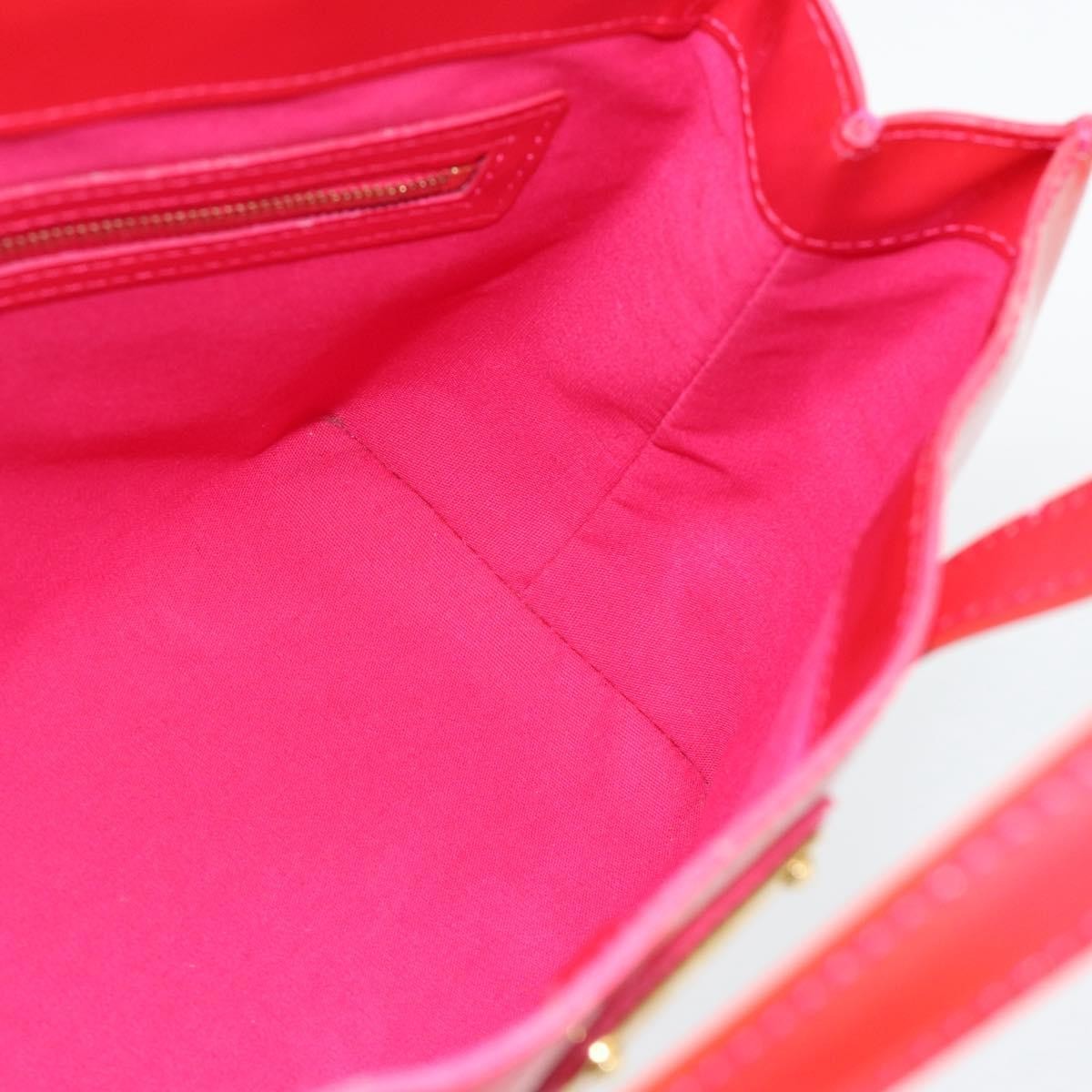 Louis Vuitton Wilshire Monogram Vernis, Pink, Patent Leather, Handbag
