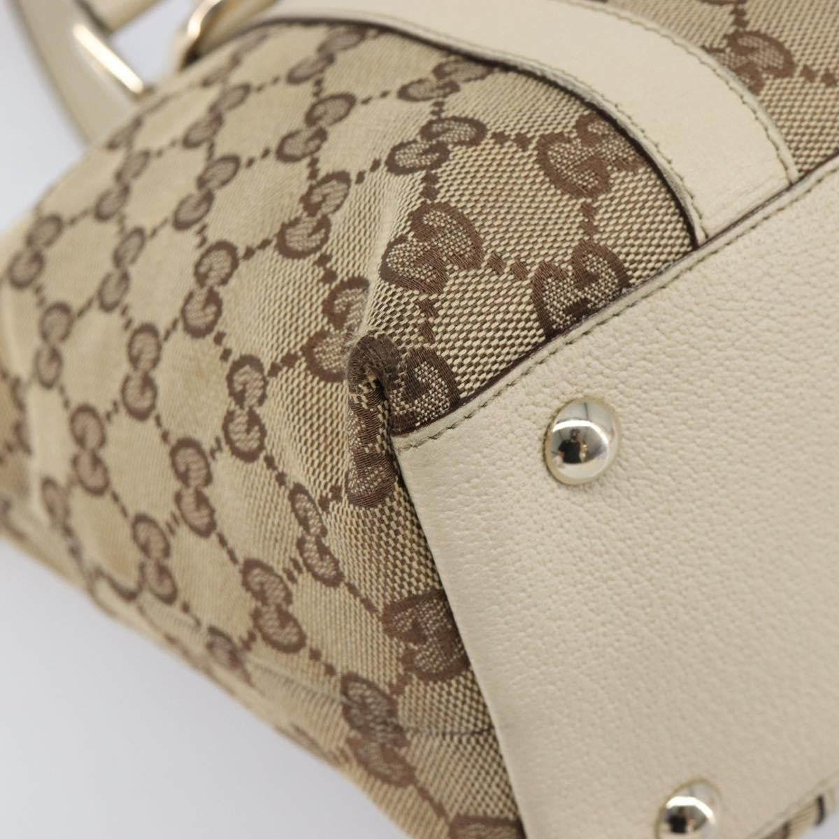 Gucci Abbey Zip Tote GG Canvas and Leather, Beige, Canvas, Handbag