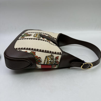 Gucci Vintage Jackie O Web Hobo GG Canvas and leather, Multicolour, Canvas, Shoulder Bag
