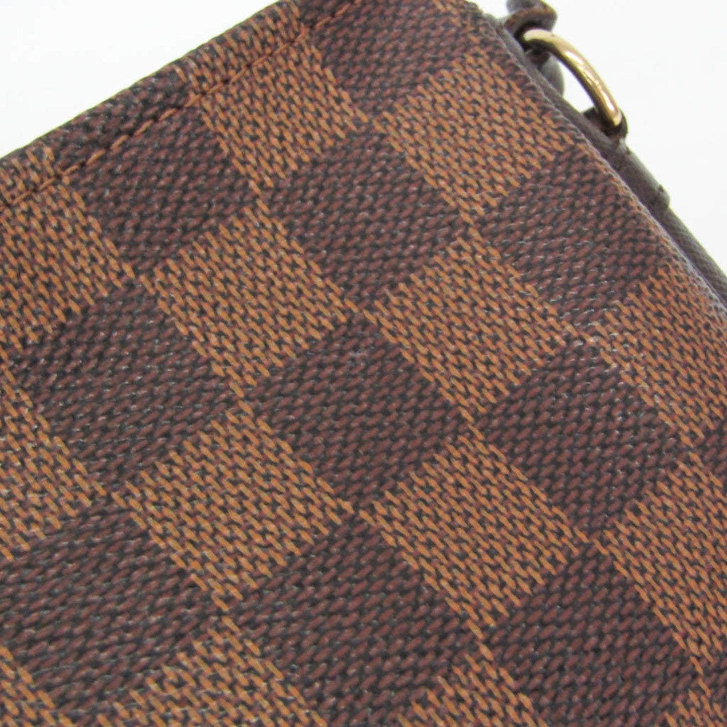 Louis Vuitton Trousse Make Up Damier Canvas, Brown, Canvas, Clutch