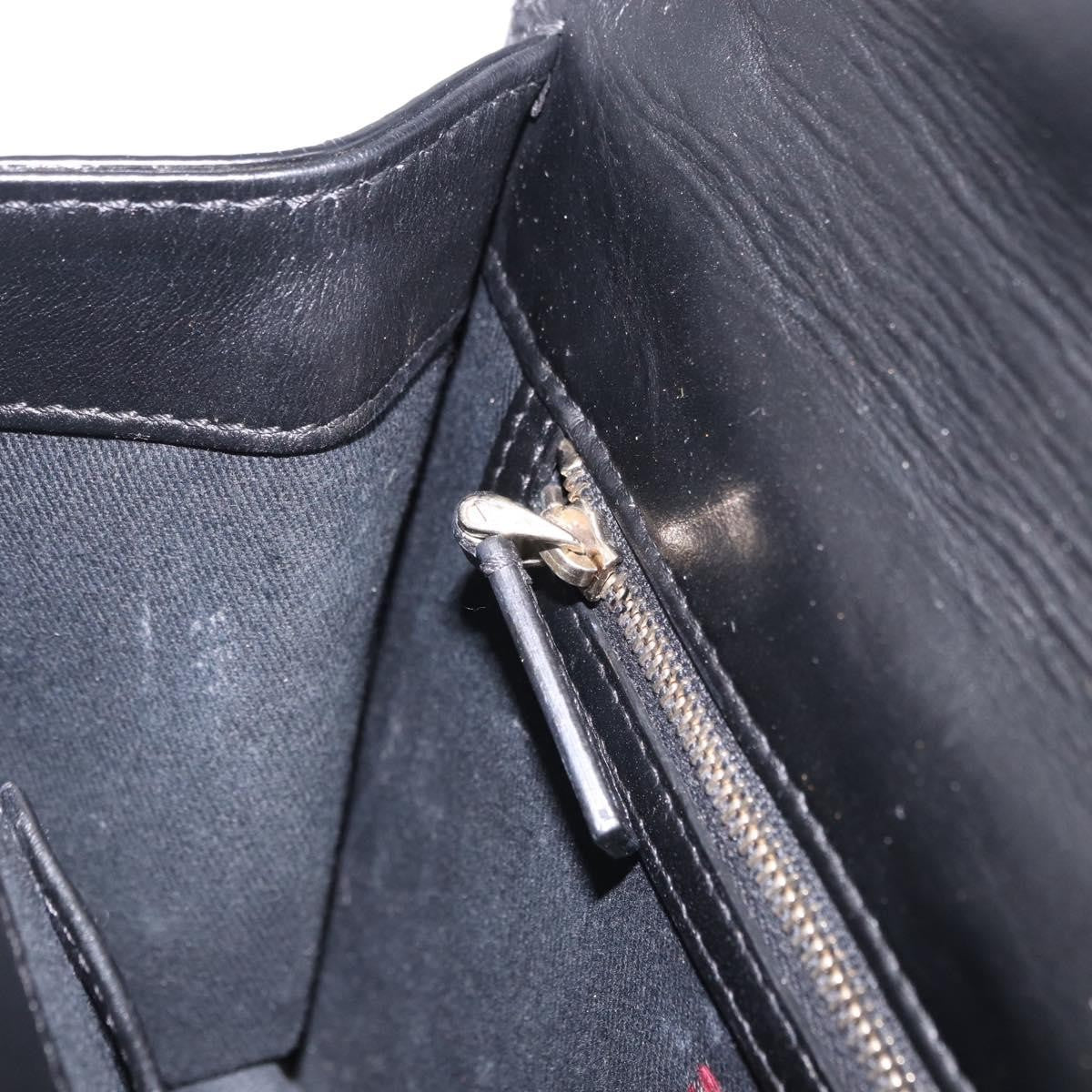 Valentino Garavani Glam Lock Leather, Black, Leather, Shoulder Bag