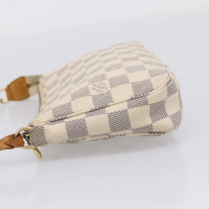 Louis Vuitton Pochette Accessoires NM Damier, White, Canvas, Clutch