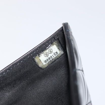 Chanel Brilliant CC French Quilted Patent, Black, Patent Leather, Wallet