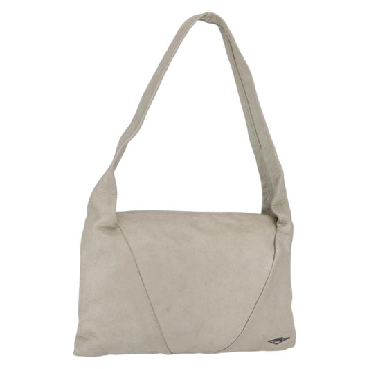 Bottega Veneta Shoulder Leather, Gray, Leather, Shoulder Bag