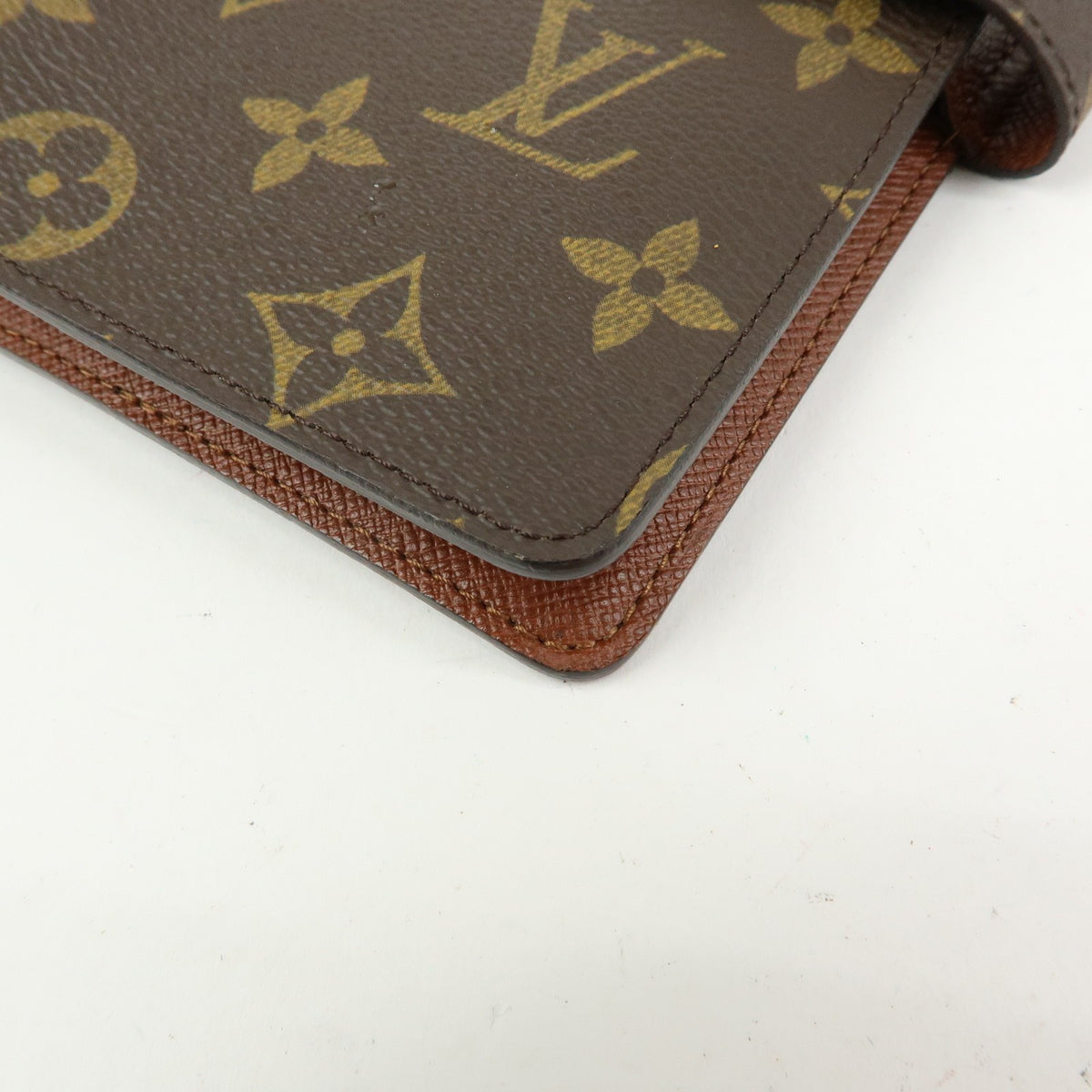 Louis Vuitton Ring Agenda Cover Monogram Canvas, Brown, Canvas, Briefcase