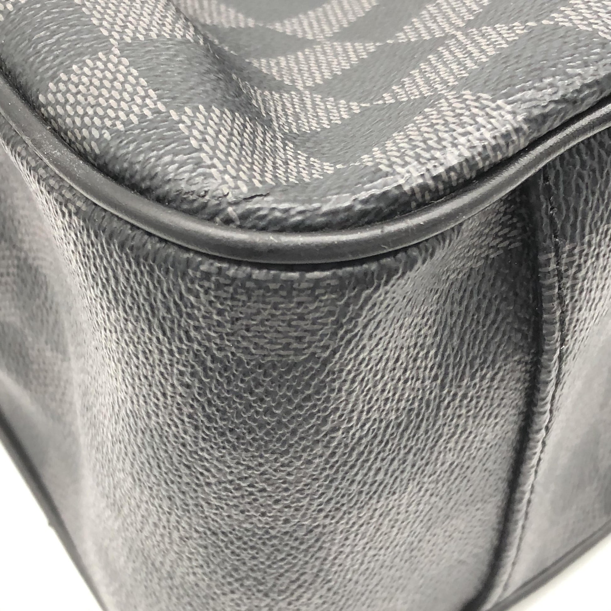 Louis Vuitton Tadao Damier, Gray, Canvas, Tote Bag