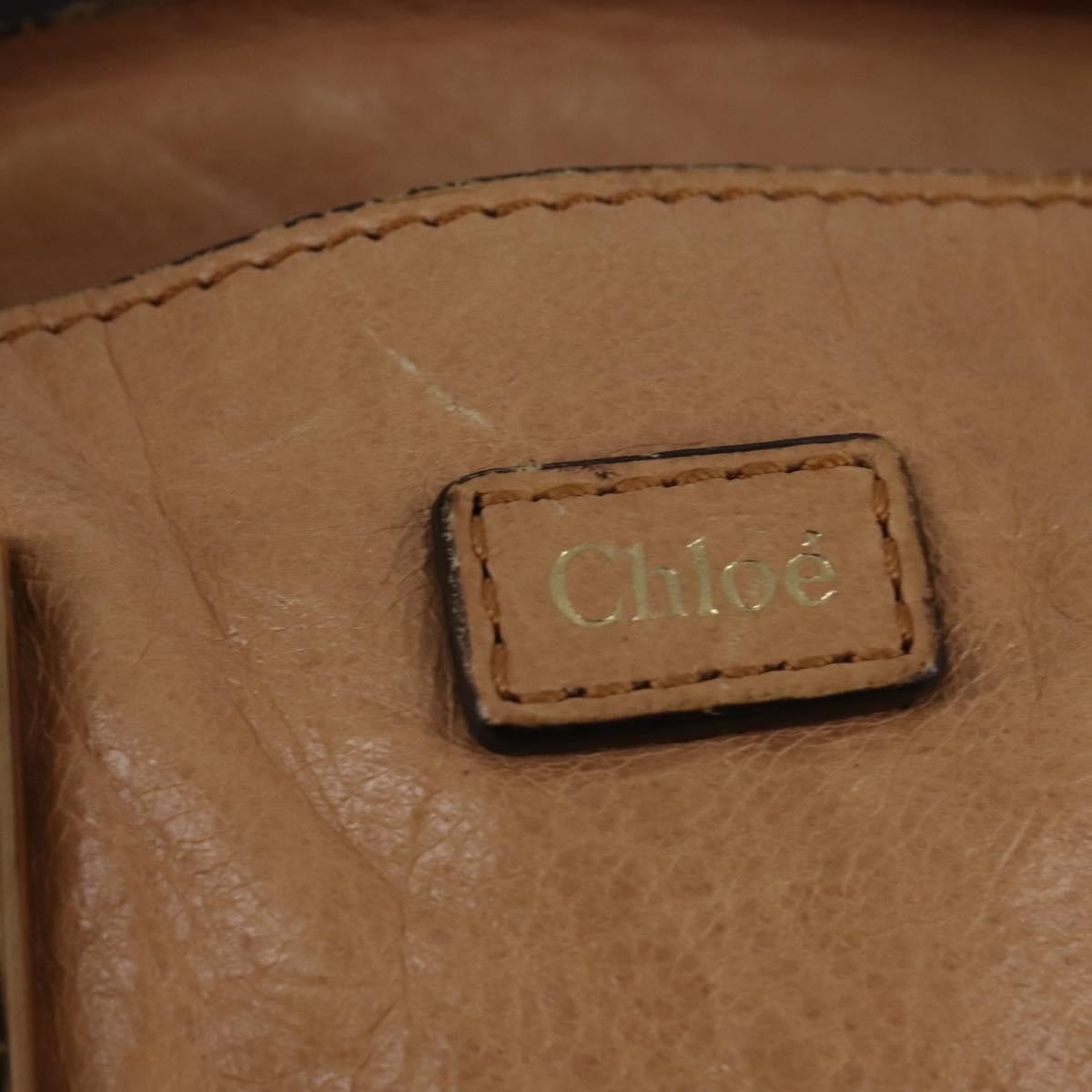 Chloe Ethel Leather, Beige, Leather, Handbag