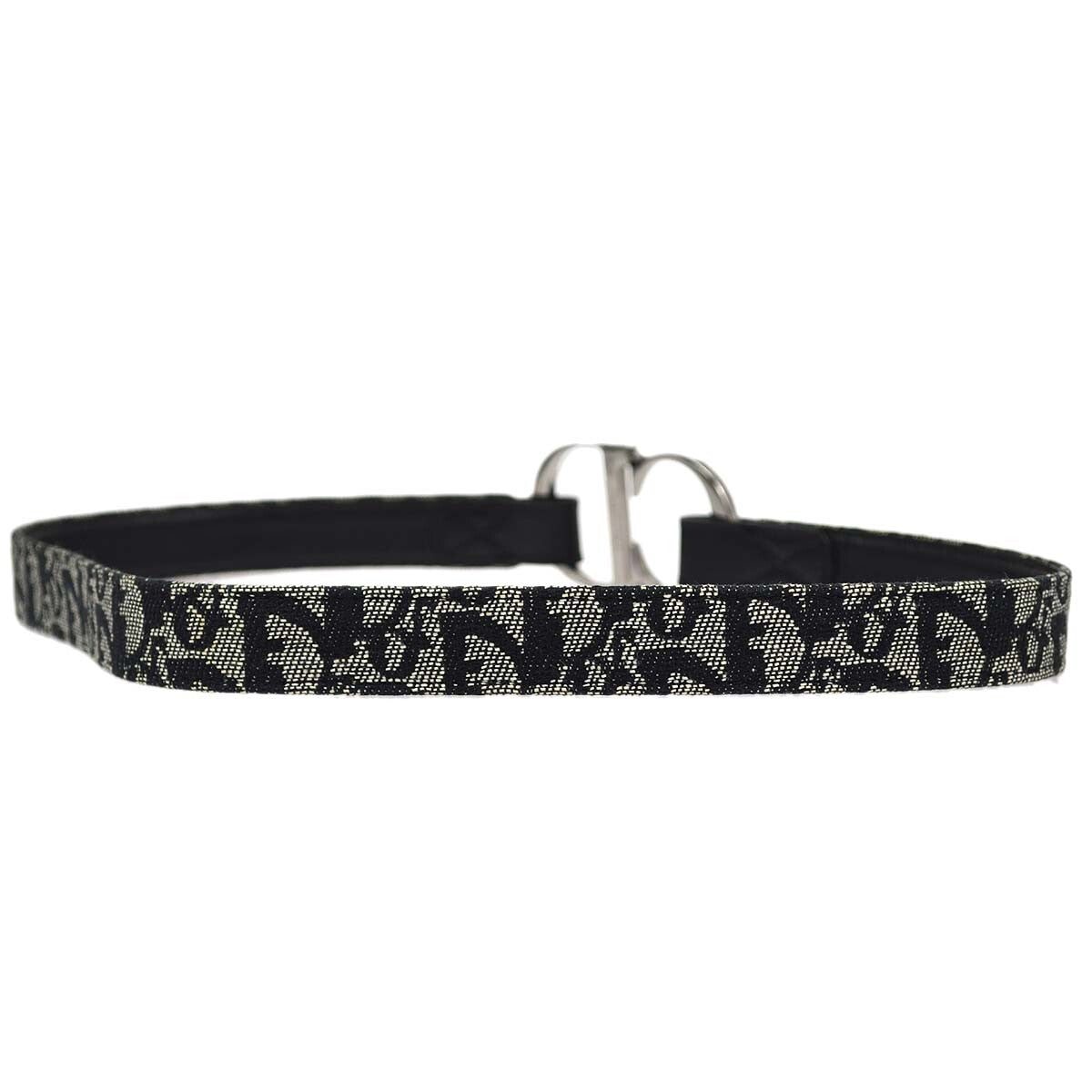 Christian Dior Vintage belt Canvas, Black, Canvas, Belt