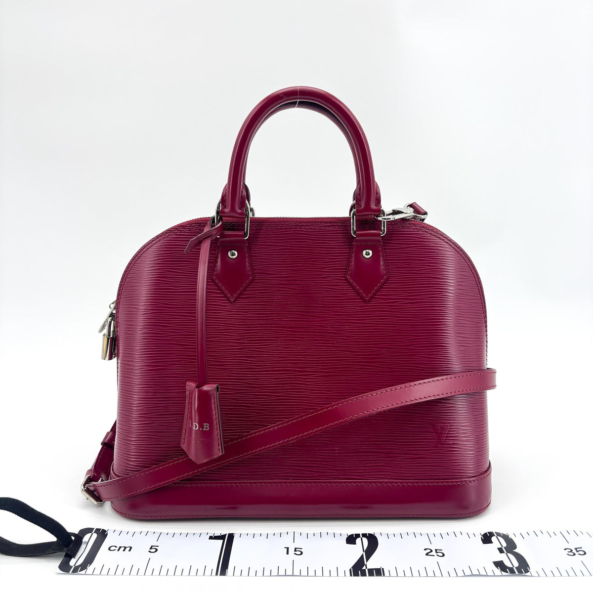 Louis Vuitton Alma Epi Leather, Purple, Leather, Handbag