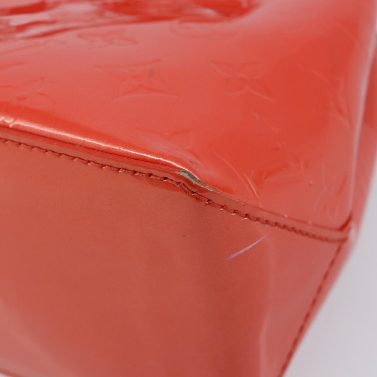 Louis Vuitton Wilshire Monogram Vernis, Orange, Patent Leather, Handbag
