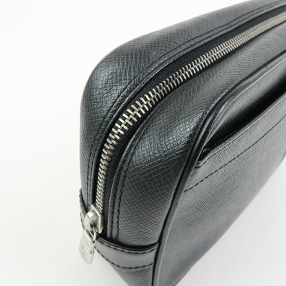 Louis Vuitton Kaluga Pochette Clutch Taiga Leather, Black, Leather, Clutch
