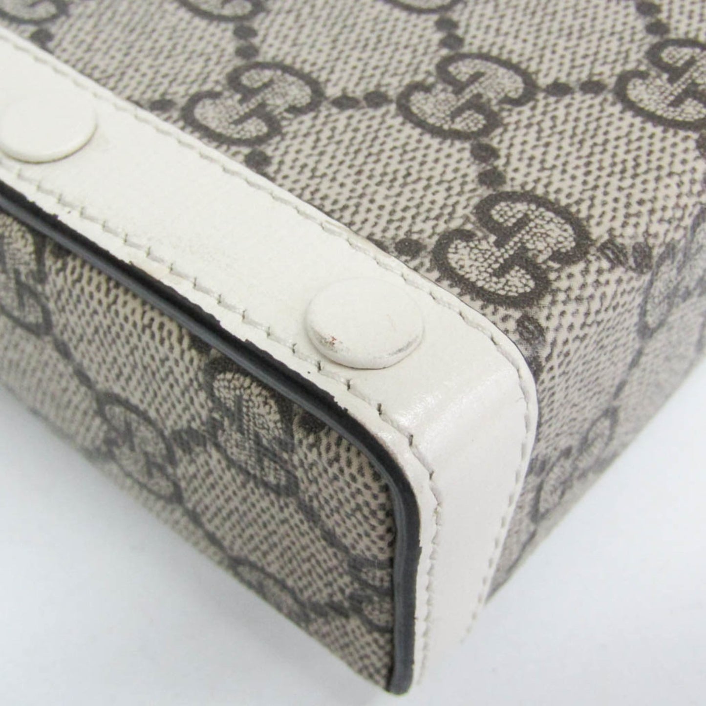Gucci Horsebit 1955 GG Coated Canvas with Leather, Beige, Canvas, Crossbody Bag