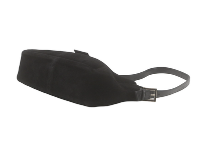 Fendi FENDI BAGUETTE SUEDE Suede noir, Black, Suede, Shoulder Bag