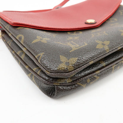 Louis Vuitton Twice Monogram Canvas and Leather, Brown, Canvas, Handbag