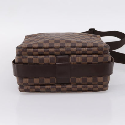 Louis Vuitton Naviglio Damier, Brown, Canvas, Shoulder Bag