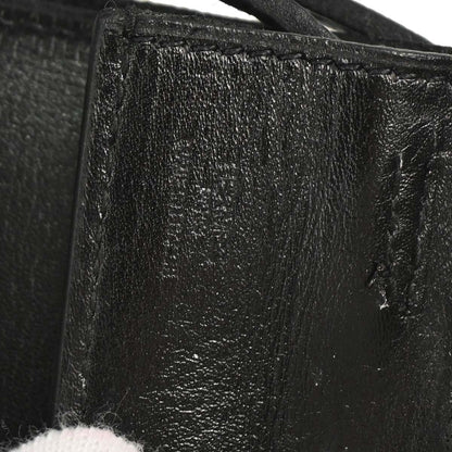 Hermes Onimaitou Pochette Box Calf, Black, Leather, Clutch