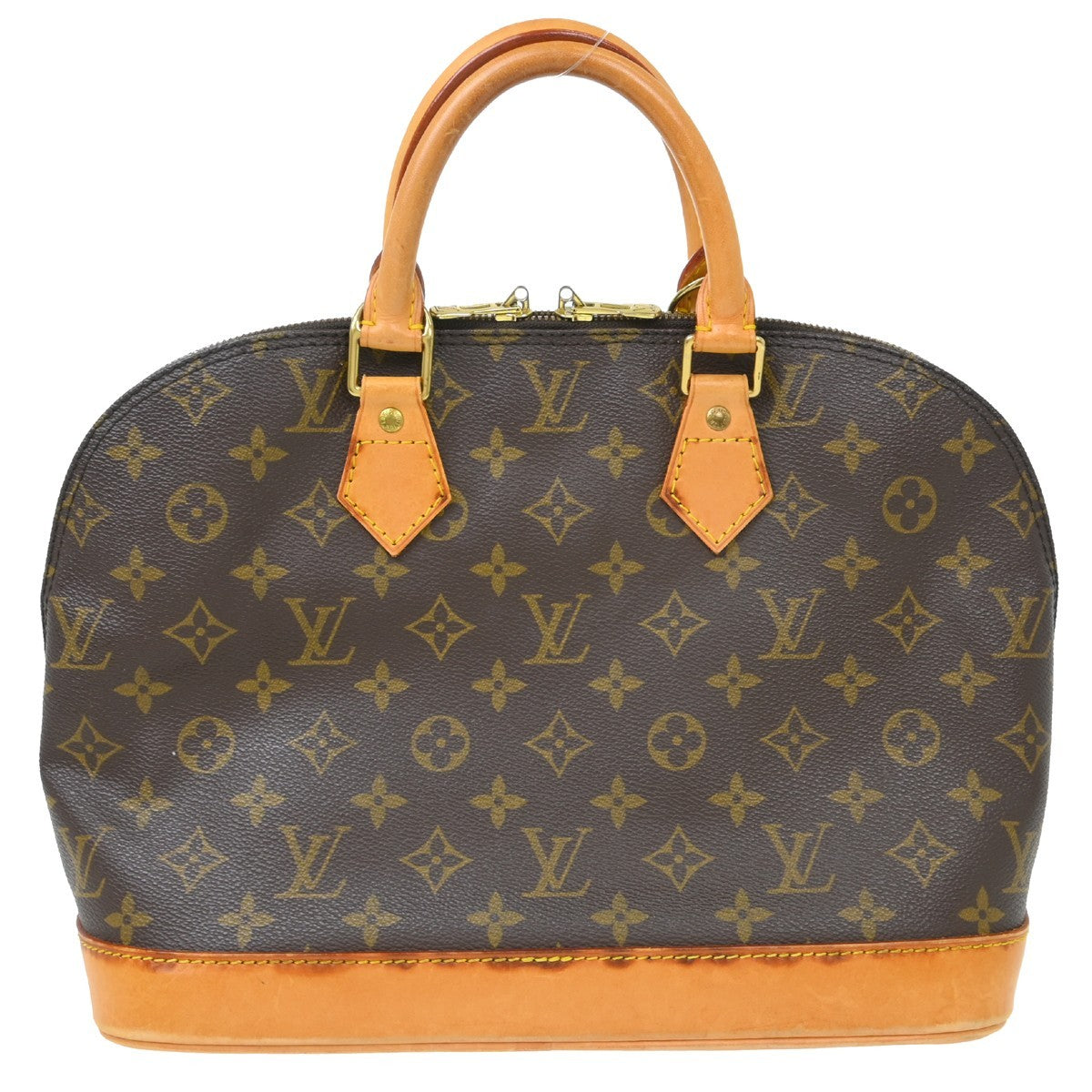 Louis Vuitton Alma Monogram Canvas, Brown, Canvas, Handbag