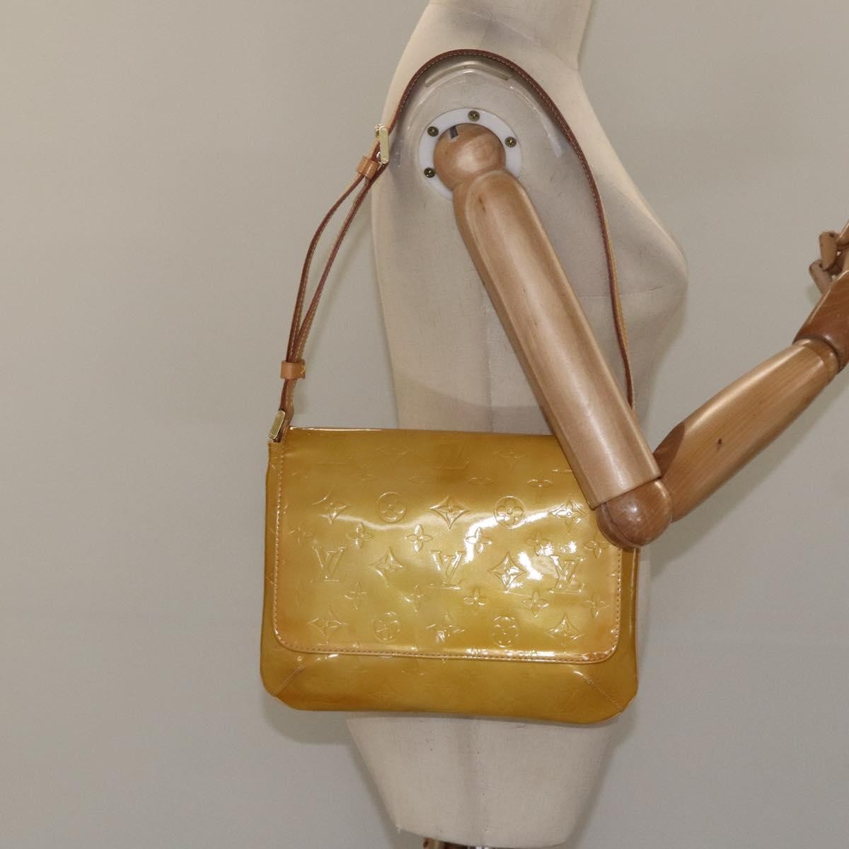 Louis Vuitton Thompson Street Monogram Vernis, Yellow, Patent Leather, Shoulder Bag