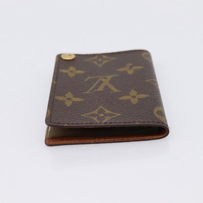 Louis Vuitton Porte Cartes Pression Card Case Monogram Canvas, Brown, Canvas, Card Holder
