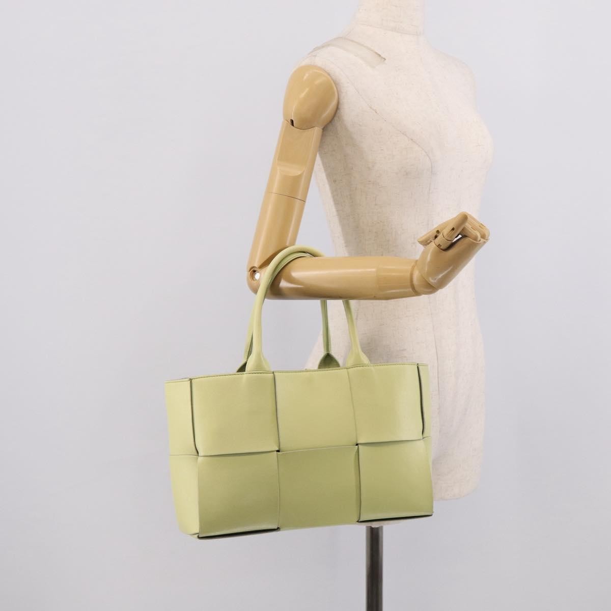 Bottega Veneta Arco Maxi Intrecciato Leather, Yellow, Leather, Tote Bag