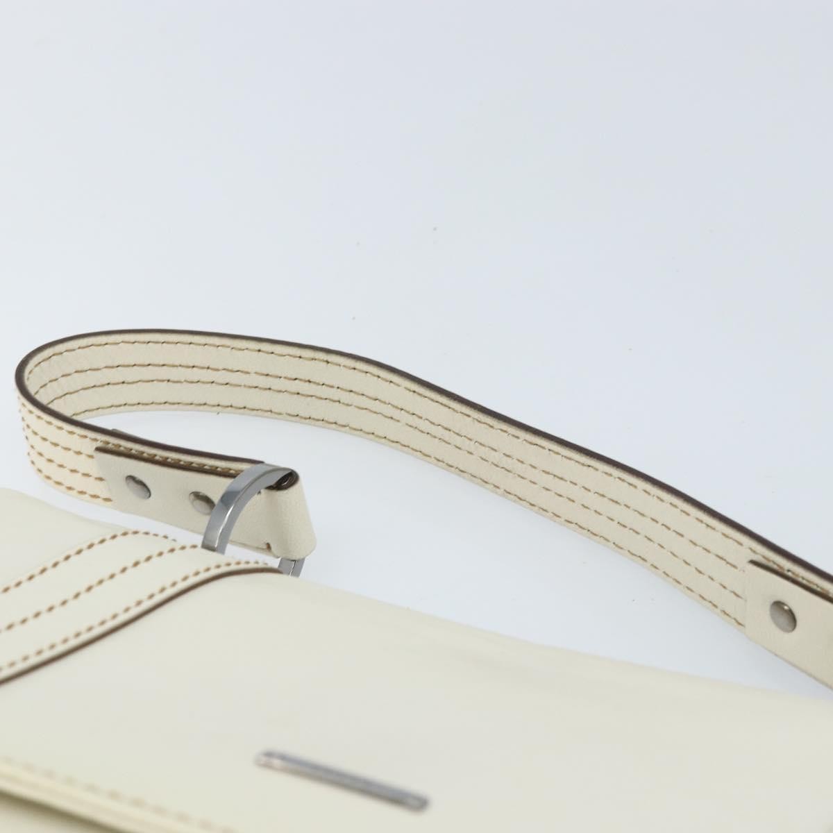 Gucci Vintage Leather, White, Leather, Handbag