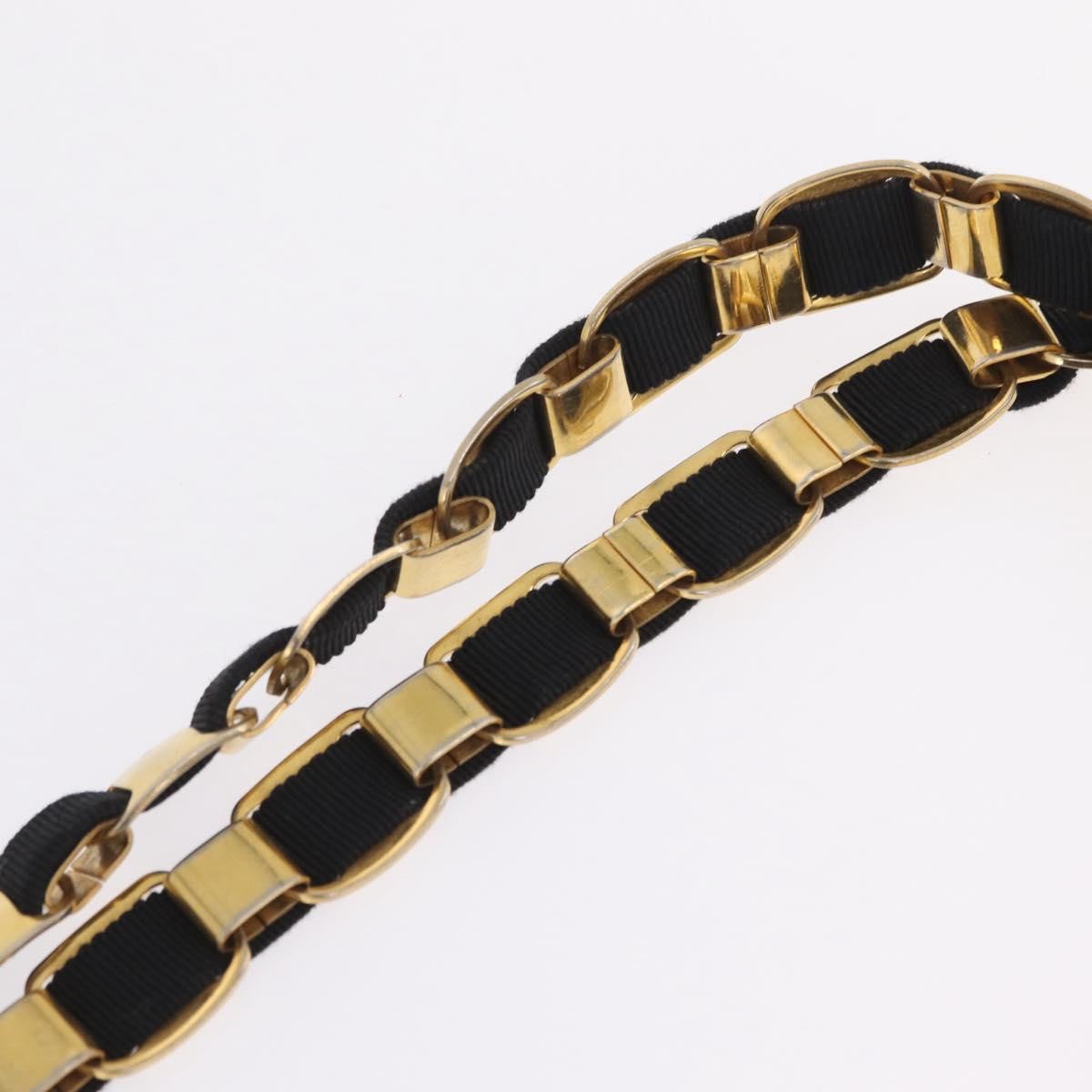 Salvatore Ferragamo Vala Chain Canvas, Black, Canvas, Shoulder Bag