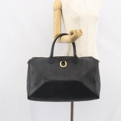 Christian Dior Vintage Trotter Boston Canvas, Black, Canvas, Travel Bag