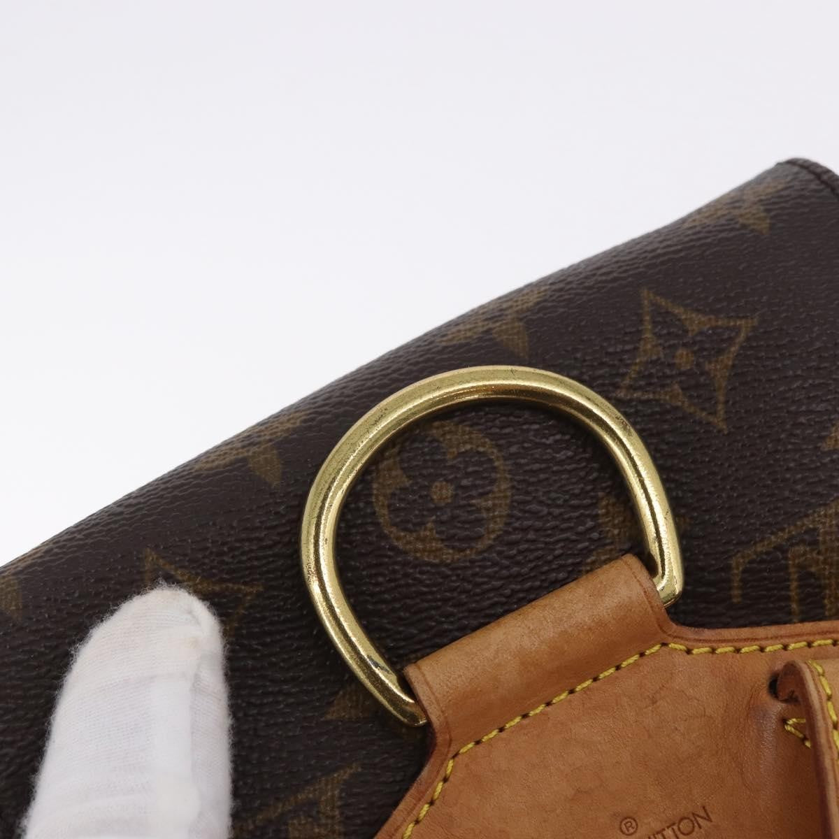 Louis Vuitton Vintage Montsouris Monogram Canvas, Brown, Canvas, Backpack