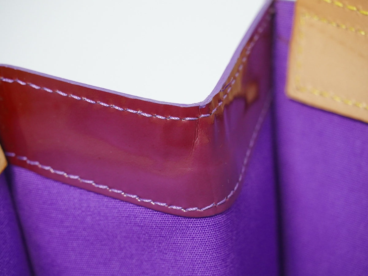 Louis Vuitton Stanton Monogram Vernis, Purple, Leather, Tote Bag