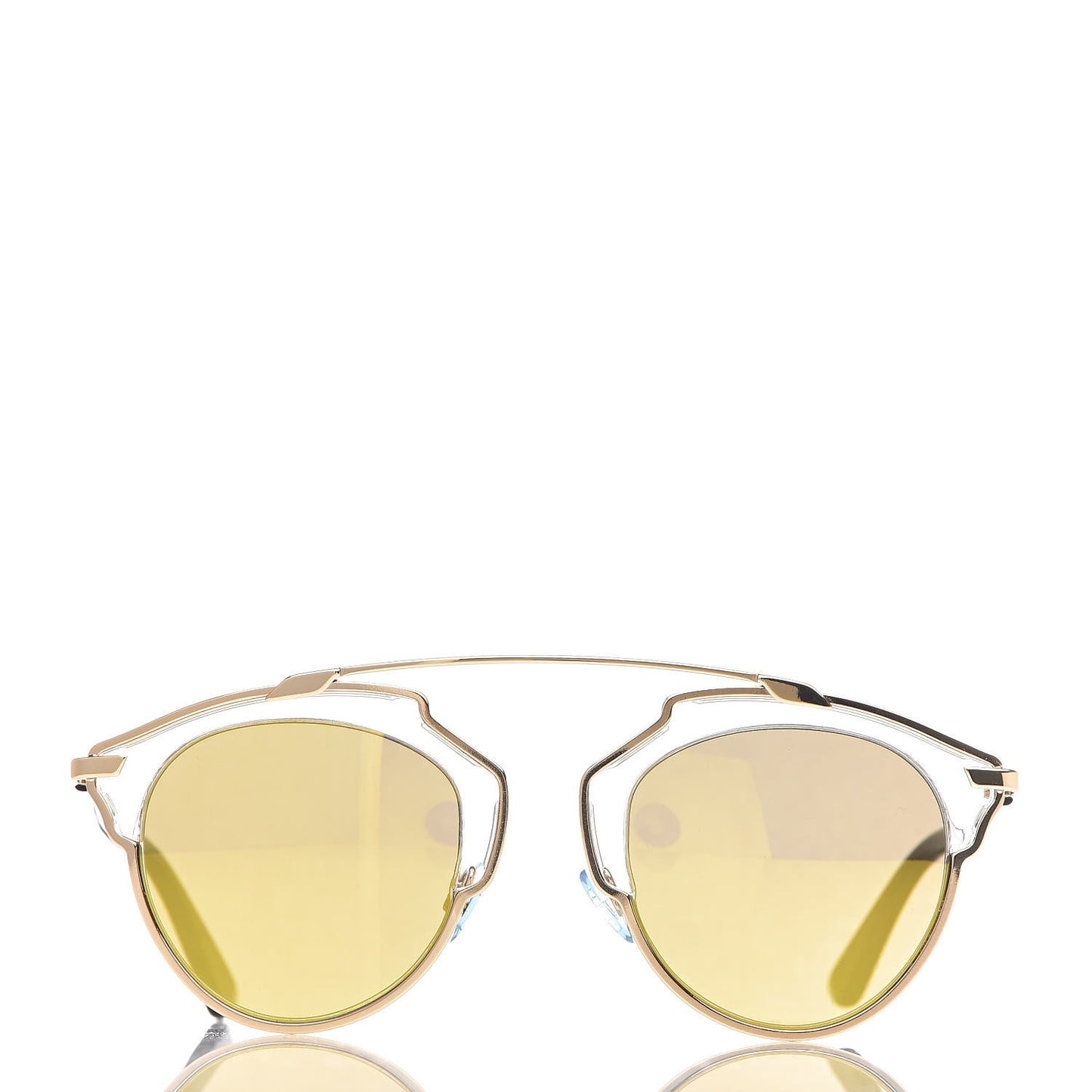 Christian Dior So Real Sunglasses Gold Yellow NWT