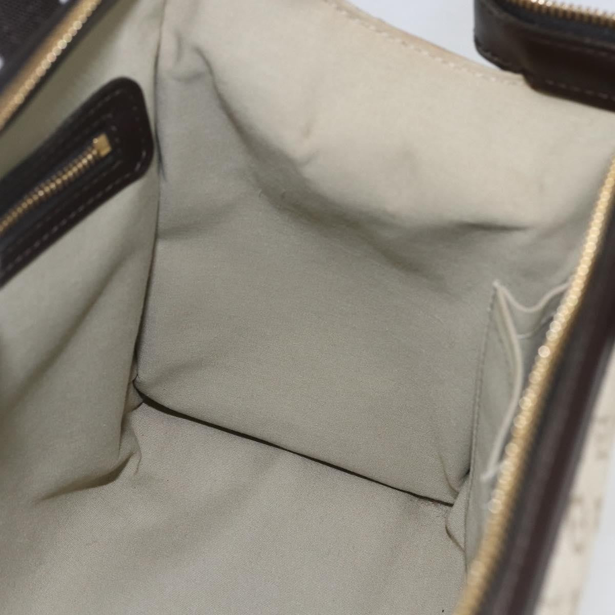Louis Vuitton Josephine Mini Lin, Khaki, Canvas, Handbag