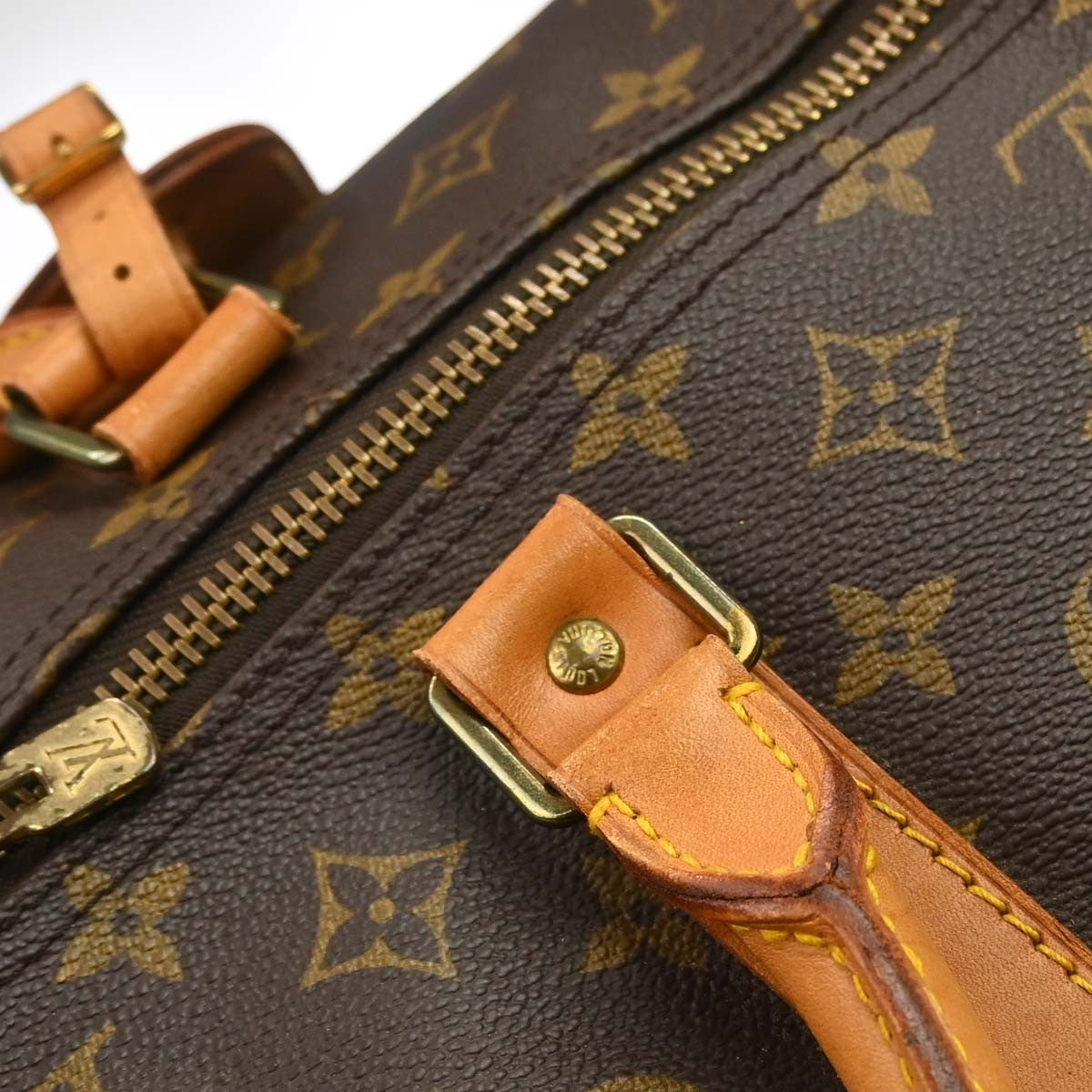 Louis Vuitton Keepall Monogram Canvas, Brown, Canvas, Travel Bag