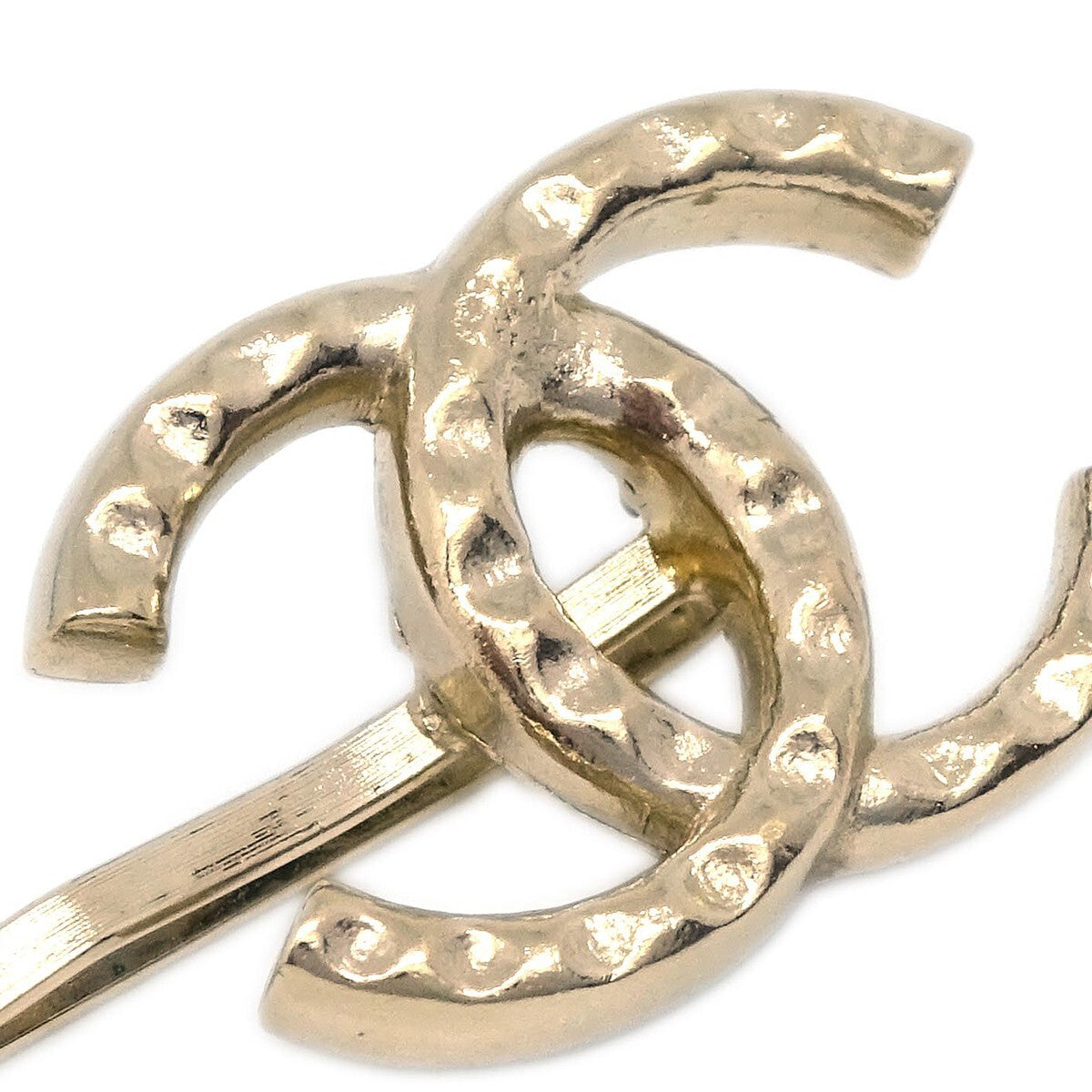 Chanel CC Hair Pin Set Metal with Faux Pearl, Gold, Gold Plated, Head Accessory