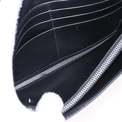 Prada Saffiano Leather, Black, Leather, Wallet